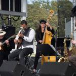 Contributed photo &mdash; Hot Club of Troy perform at the 2016 Oak Harbor Music Festival. Right to left: Vanderbilt-Mathews, Kristi O&rsquo;Donnell, Troy Chapman and Keith Bowers.