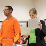 Photo by Jessie Stensland / Whidbey News-Times                                Jonathan Rasmussen appears in Island County Superior Court Monday after he allegedly killed a dog with a pickaxe.