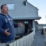 Kyle Jensen / The Record &mdash; Cooper discusses the ups and downs of the business as it coincides with coho salmon populations. The last two years have been pretty poor for coho, so business has been slow. 2015 was the last big year.