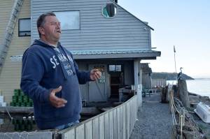 Kyle Jensen / The Record &mdash; Cooper discusses the ups and downs of the business as it coincides with coho salmon populations. The last two years have been pretty poor for coho, so business has been slow. 2015 was the last big year.