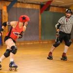 Roller Girls hold scrimmage / Roller derby