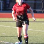 Coupeville&rsquo;s Sage Renninger looks for an open teammate. (Photo by John Fisken)