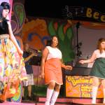 Singing one of dozens of songs in the musical Beehive at Whidbey Playhouse are left to right: Adara Petersen, Germaine Kornegay and Sarah Gallagher. The show runs Sept. 8-Oct. 1. Photos by Patricia Guthrie/Whidbey News-Times