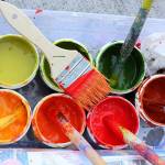 The color scheme on the shop windows changed from shades of purple and blue to the fiery tones of autumn.