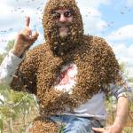 Tim Lawrence wearing the uniform of the WSU Honey Bee Health program. Photo provided