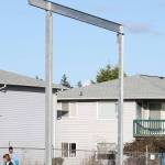 New grandstand at Mickey Clark Field near completion