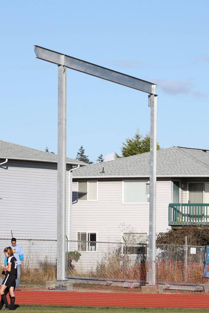 New grandstand at Mickey Clark Field near completion