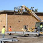 New grandstand at Mickey Clark Field near completion