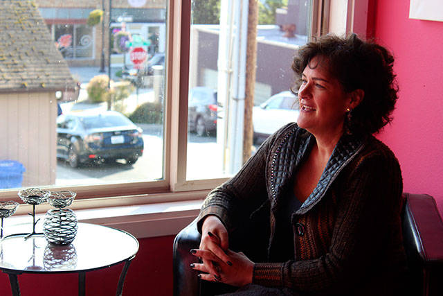 Rockwood sits in a bright corner of the first floor of The Loft where a bagel shop plans to open in the spring.