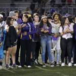 Oak Harbor students get ready to dance the Hokey-Pokey after Thursday&rsquo;s football game. It is a tradtion at OHHS to perform the dance after winning the homecoming football game.(Photo by John Fisken)