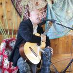 Classical guitarist and South Whidbey newcomer Andre Feriante played at the recent launch party for Island Bohemians Cafe at Greenbank Progressive Hall. An off-shoot of Whidbey Island Arts Council, it hopes to bring together artists from all disciplines to spark creativity and alliances. Photos by Patricia Guthrie/Whidbey News-Times