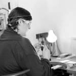 Rosalie Gale photo                                Foamy Wader owner Alexa Allamano works on one of her nautical-themes pieces of jewelry in her Langley storefront.