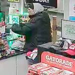Image provided                                Police arrested a suspect in two armed robberies. The man resembles the robber seen in surveillance video.