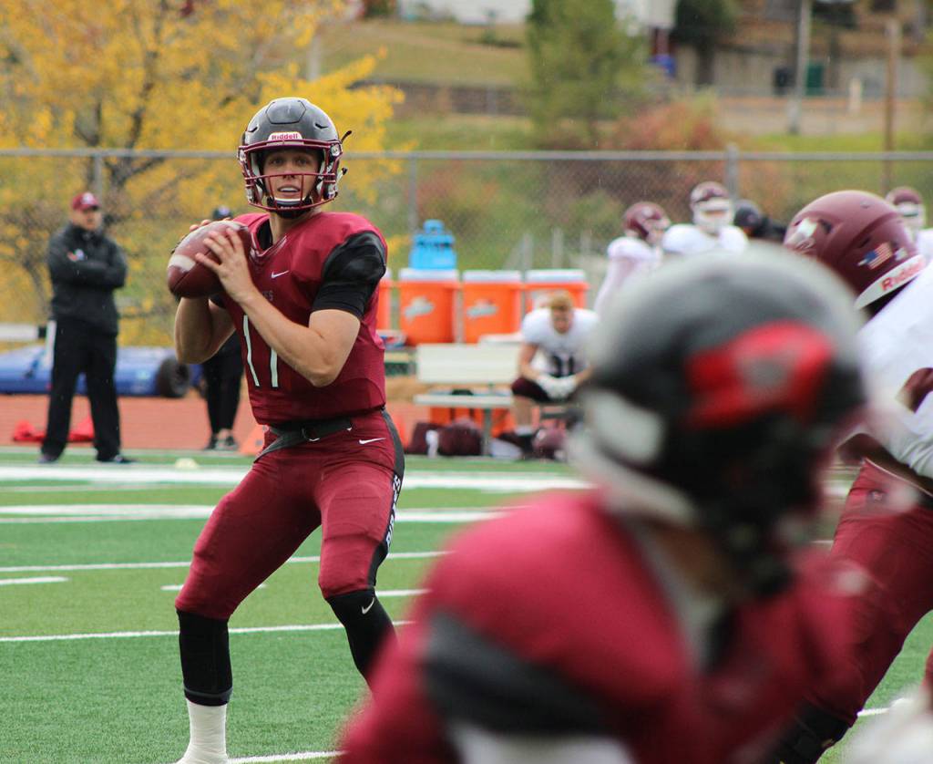 Quarterback Ian Kolstle had a record-setting career at Whitworth University. (Photo courtesy of Whitworth Athletics)