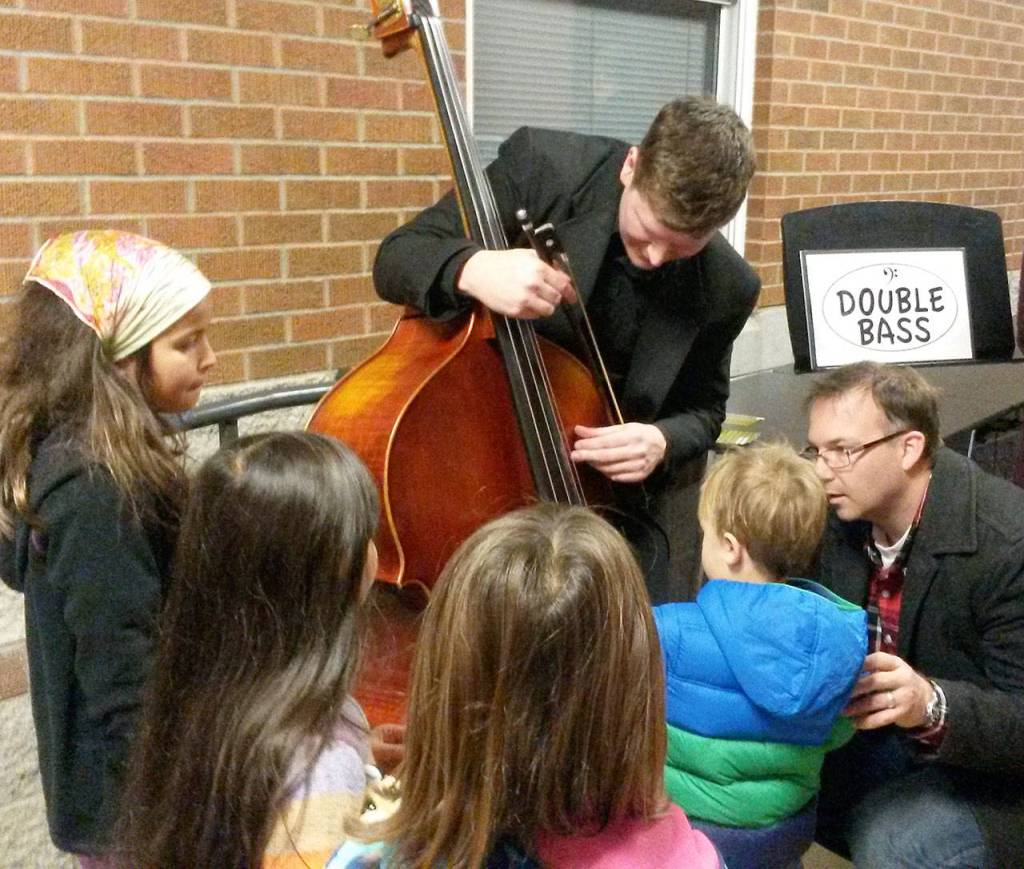 Saratoga Orchestra holds its annual petting zoo before Peter and the Wolf holiday performances this month. Instruments will be available for a hands-on experience for both the young and young-at-heart. Photo provided
