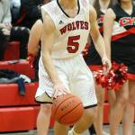Cameron Toomey-Stout looks for an open teammate in Fridays win. (Photo by John Fisken)