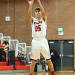 Joey Lippo puts up a jumper against Mount Vernon Christian.(Photo by John Fisken)