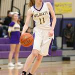 Olivia Waite handles the point for Oak Harbor.(Photo by John Fisken)