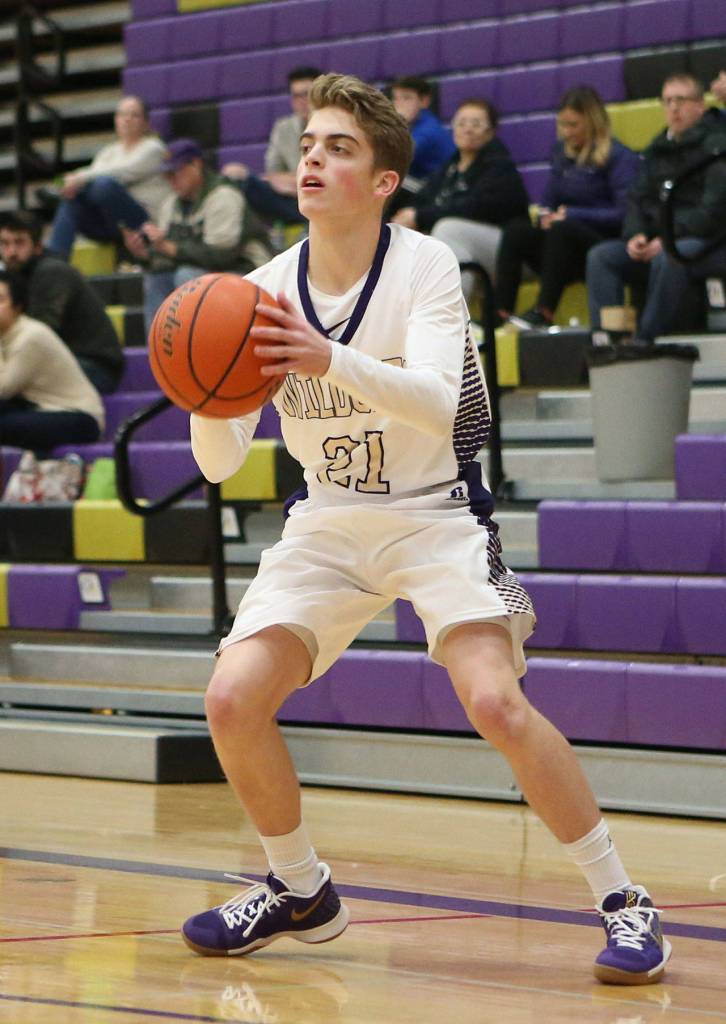 Oak Harbors Austin Boesch looks for an opening.(Photo by John Fisken)