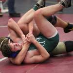 Michael Fisken pins Robbie Simanton of Edmonds-Woodway in the match for third place.(Photo by John Fisken)