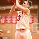Coupevilles Hunter Downes puts up a jumper in Wednesdays win.(Photo by John Fisken)