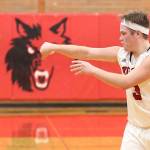 Hunter Downes passes for Coupeville in Fridays game with Orcas Island.(Photo by John Fisken)