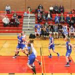 Mikayla Elfrank sinks a free throw for the Wolves in Fridays game with Orcas Island.(Photo by John Fisken)