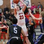 Kyle Rockwell puts up a jumper against North Mason Friday.(Photo by Jim Waller/Whidbey News-Times)