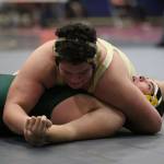 Nathan Nunez, top, shown here in a match earlier this season, placed first in the JV championships last weekend. (Photo by John Fisken)