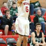 Cameron Toomey-Stout fires up a three-pointer. (Photo by John Fisken)