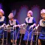 Little old ladies play a lively part in The Producers at Oak Harbors Whidbey Playhouse Feb. 9-March 4.