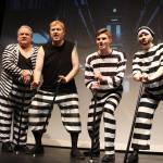 The ensemble cast of Whidbey Playhouse in The Producers manages many costume changes while also delivering dandy song and dance numbers.