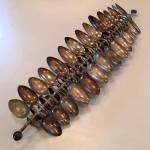 Katrina Hudes creations from spoons, called Provision will be part of the Creative Recycled Art Project show at WICA the next two weekends.