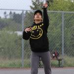 Kameryn St. Onge is one of the returning letter winners on the Coupeville tennis team. (Photo by John Fisken)