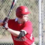 Kyle Rockwell focuses on a pitch Saturday.(Photo by John Fisken)