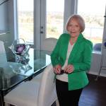 Nora OConnell-Balda is this years Grand Marshal for the Oak Harbor St. Patricks Day Parade. Shes active in many nonprofit orgnaizations. Shes not Irish but she dressed green for photos taken at her home that overlooks Oak Harbor.