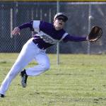 Austin Boesch reaches for a catch Tuesday.(Photo by John Fisken)