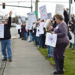 ‘Standing in Solidarity’ demonstration happened in Oak Harbor