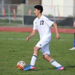 Jonathan Partida dribbles the ball for the Wolves.(Photo by John Fisken)