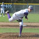 Wildcat pitcher Jack Lovendale tosses a strike Friday.(Photo by Jim Waller/Whidbey News-Times)