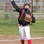 Coupeville third baseman Lauren Rose throws across the diamond for an out Saturday.(Photo by John Fisken)
