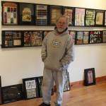 Richard Marquis spent months organizing and framing the items hes collected over the decades. Its really hard to tell whether people will be interested, he said. Photos by Patricia Guthrie/Whidbey News Times