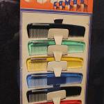 Over the decades, Richard Marquis collected many items for the graphics of the display, such these colorful combs.