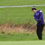 Oak Harbors Nick Krantz puts the ball on the green in Mondays match. Krantz tied for third out of 36 in the individual standings in the seven-team event.(Photo by John Fisken)