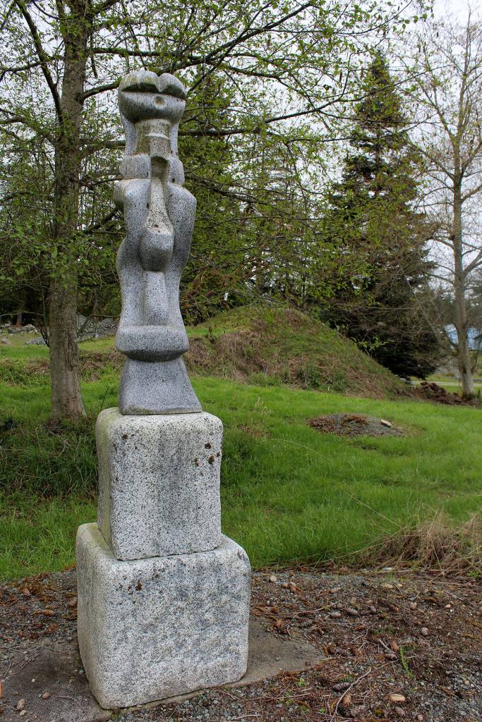 Many of the stone pieces are tucked away in alcoves and blend in with the environment. So far, 380 pieces of art by Hank Nelson have been counted during an inventory the past two years, but theres more to count.