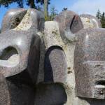 Hank Nelson has carved mammoth work from Dakota Mahogany Granite, each weighing 8 to 12 tons.