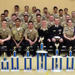 Wildcat Battalion shows off its hardware from the regional Navy competition.First row, left to right: Michael Ramsauer, Ethan Wilson, Christopher Brooks, Jhaylan Munger, John Paul Abides, Ryan Vasileff, Bradley Moon, Natasha Heard, Tristin Macaluso and Dylan Angell.Second row: Emily Gouge, Justin Go, Kevin Schuldt, Manik Bains, Cameron Trujillo, Justin Vasileff, Ethan Macaluso, Brecken Collins and Mac Nuanez. Third row: Kanoa King, Blake Servatius, Autumn Coker, Ryon Clemena, Virginia Martinez, Aaron Martinez, Taylor Kesler and Isaac Gomez. Fourth row: John Francisco, Elaine Aguirre, Aldrin Bonganay, Lawrence Zapanta and Shaina Aguirre. Not pictured: Jaelyn OHara, Samantha Olson, Olivia Lerch, Dylan Sanchez, James Fisher, Rylan Quiros and Noah Miller.(Submitted photo)