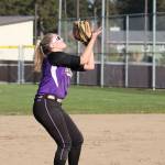 Rylee Joseph settles under a pop-up.(Photo by John Fisken)