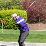 Billy Titzkowski gets ready to hit is opening tee shot.(Photo by John Fisken)