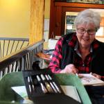 Pat Brookes said she didnt know how to draw or paint before attending weekly meetings of Whidbey Island Sketchers. Now she keeps track of her travels with on-the-scene sketches. Photo by Patricia Guthrie/Whidbey News Group